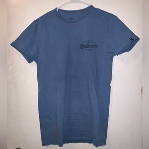 Blue T-shirt with logos